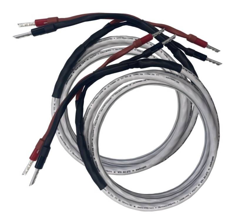 Hi-Fi Lautsprecherkabelset AudioQuest SLiP-DB 16/4 – exzellente Klangqualität und präzise Verarbeitung  LÄNGE: 2 x 4,0 m, Akustische Qualität weiß von Joom DACH