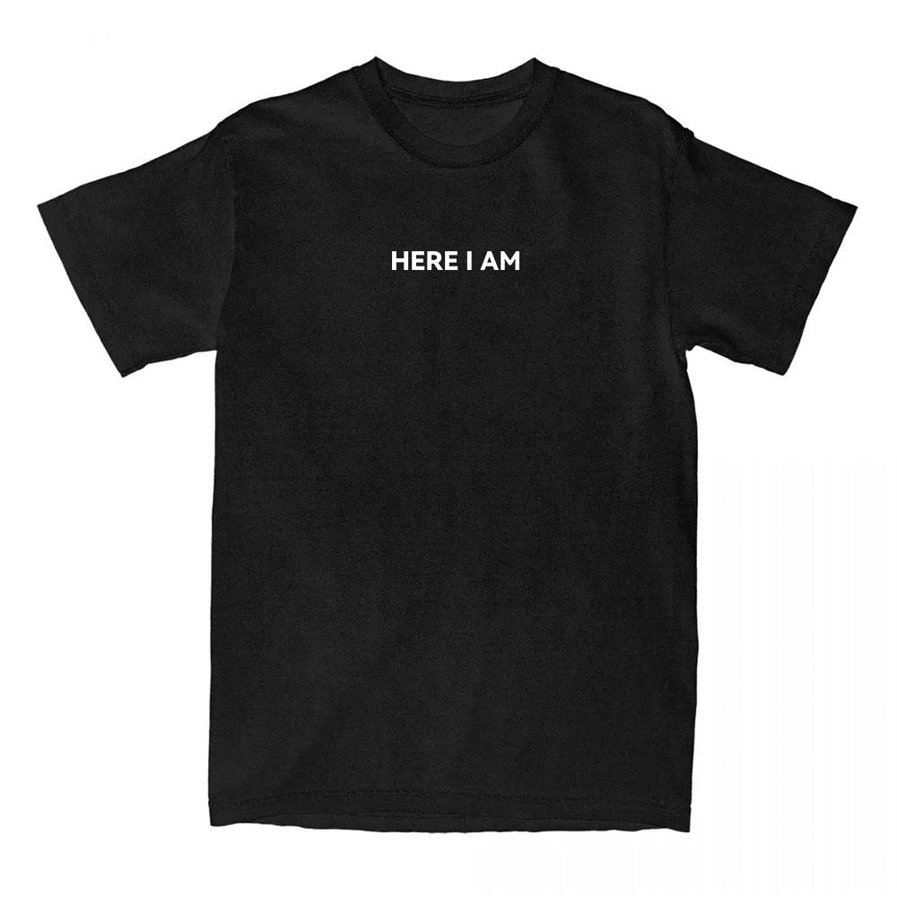 Hier bin ich T-Shirt Promi Amerikaner Charlie Kirk T-Shirt Unisex Streetwear Baumwolle Kurzarm Herren T-Shirts O-Ausschnitt Locker Damen Tops XXL Hier bin ich T-Shirt Promi Amerikaner Charlie Kirk T-Shirt Unisex Streetwear Baumwolle Kurzarm Herren T-Shirts O-Ausschnitt Locker Damen Tops XXL von Joom DACH