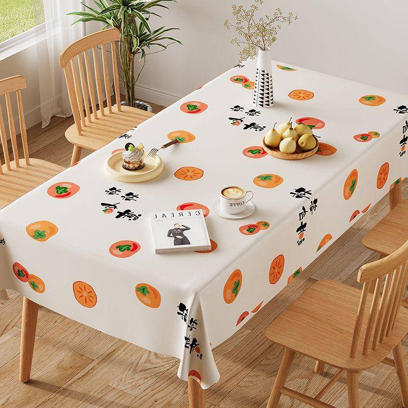 High-End Leichter Luxus Tischdecke Wasserdicht, Ölfest, Hitzebeständig und Waschfrei PVC Einfache Tischdecke Kaffeetischmatte 90*150cm von Joom DACH