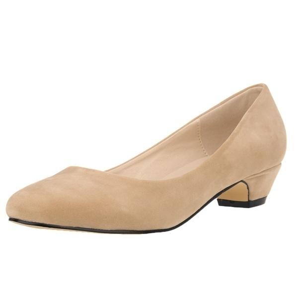 High Heels Flock Schuhe Frau Hohe Starke Heels Neue Frauen Pumpen Party Schuhe Spitz Frauen Schuhe 8.5 nude von Joom DACH