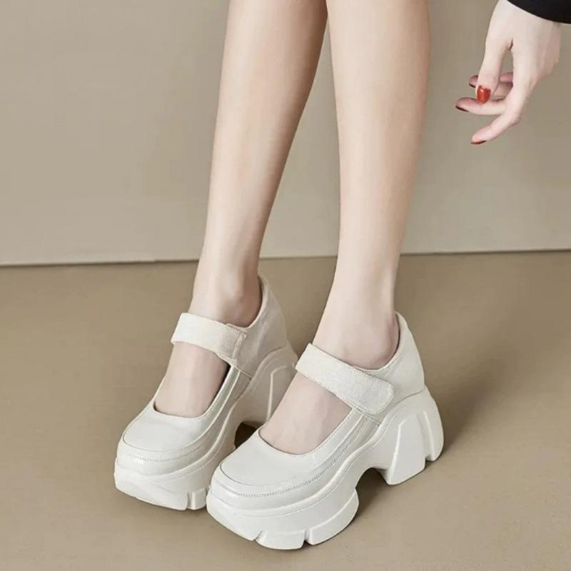 High Heels Pumps Damen Neu Sommer mit Kleinem Rock Damenschuhe Kleine Muffin Plateauschuhe 40 von Joom DACH