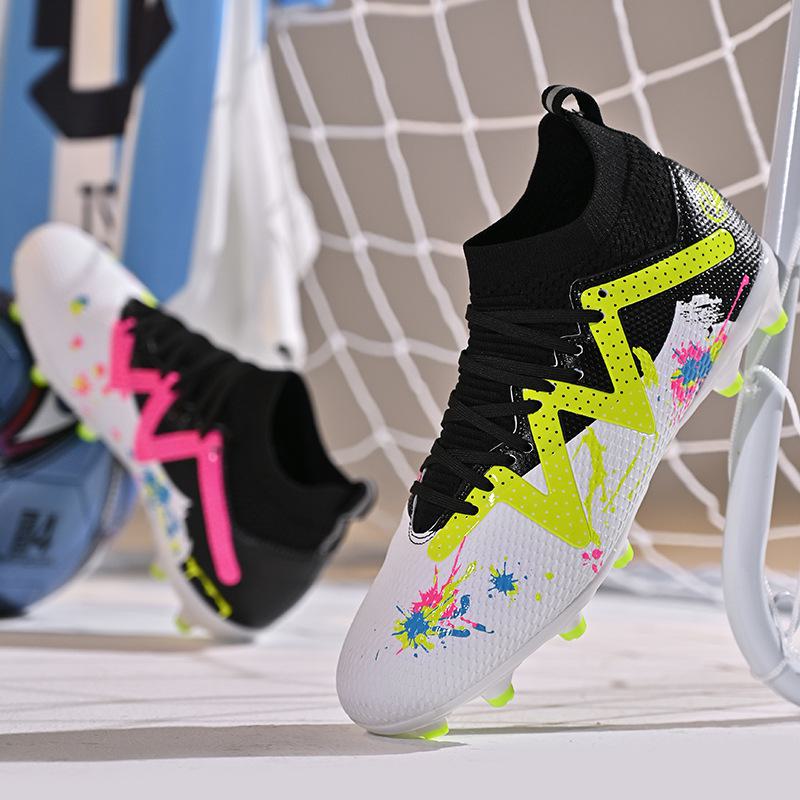 High-Top-Fußballschuhe mit AG- und TF-Nägeln für Herren, Jugendliche und Erwachsene. Rutschfest, verschleißfest für Wettkampf und Training. 38 von Joom DACH