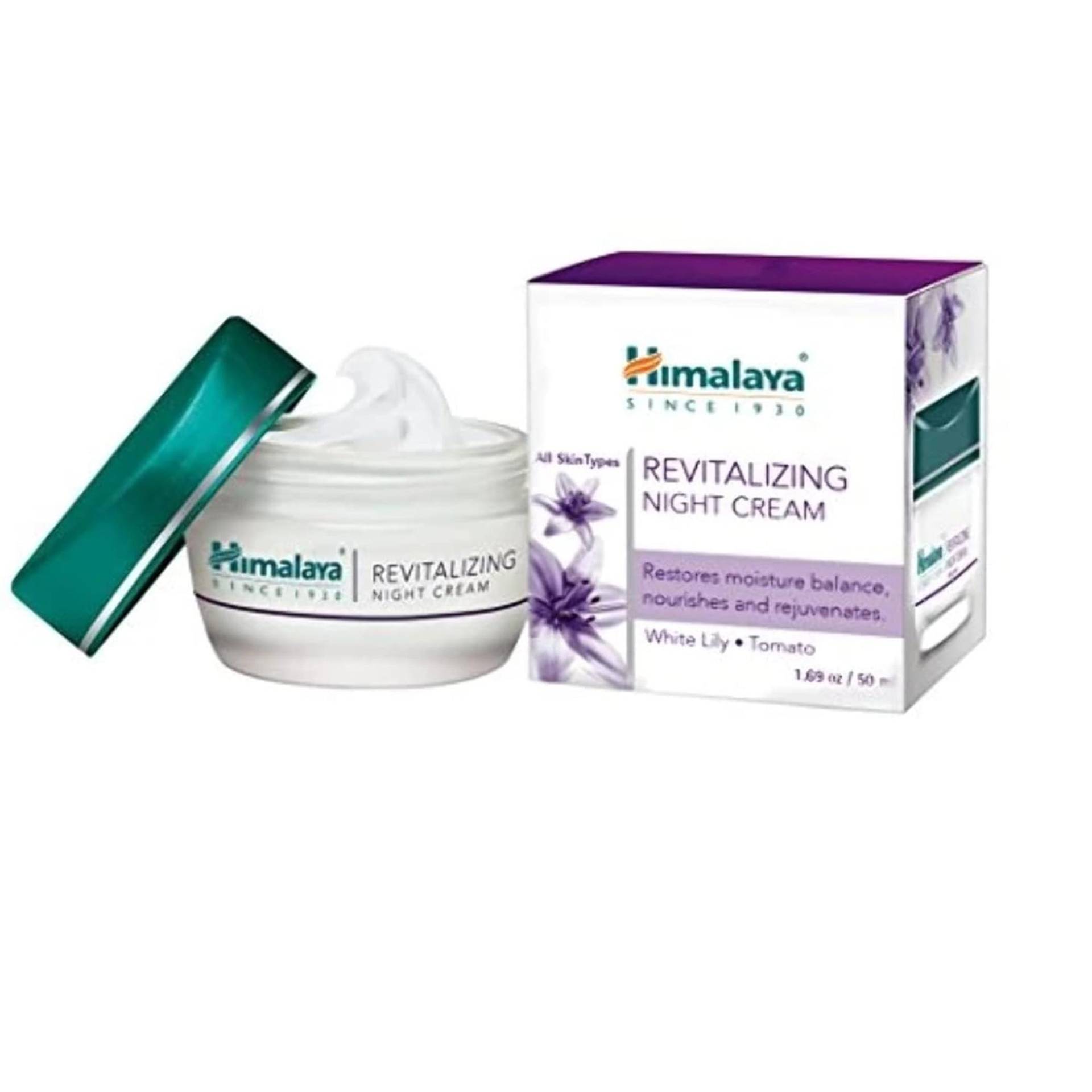 Himalaya Herbals Revitalisierende Nachtcreme für Frauen 50g – Nährende Hautpflege für weiche, strahlende Haut & Feuchtigkeitspflege über Nacht von Joom DACH