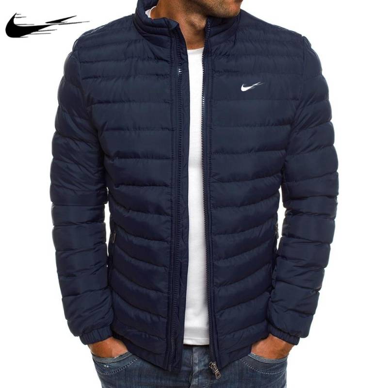 Himmelblau 2025 Herbst Winter Herren Daunenjacke Baumwolle Weich Hohe Qualität Herren Daunenjacken Freizeit Herren Kleidung Mantel M navy blau von Joom DACH