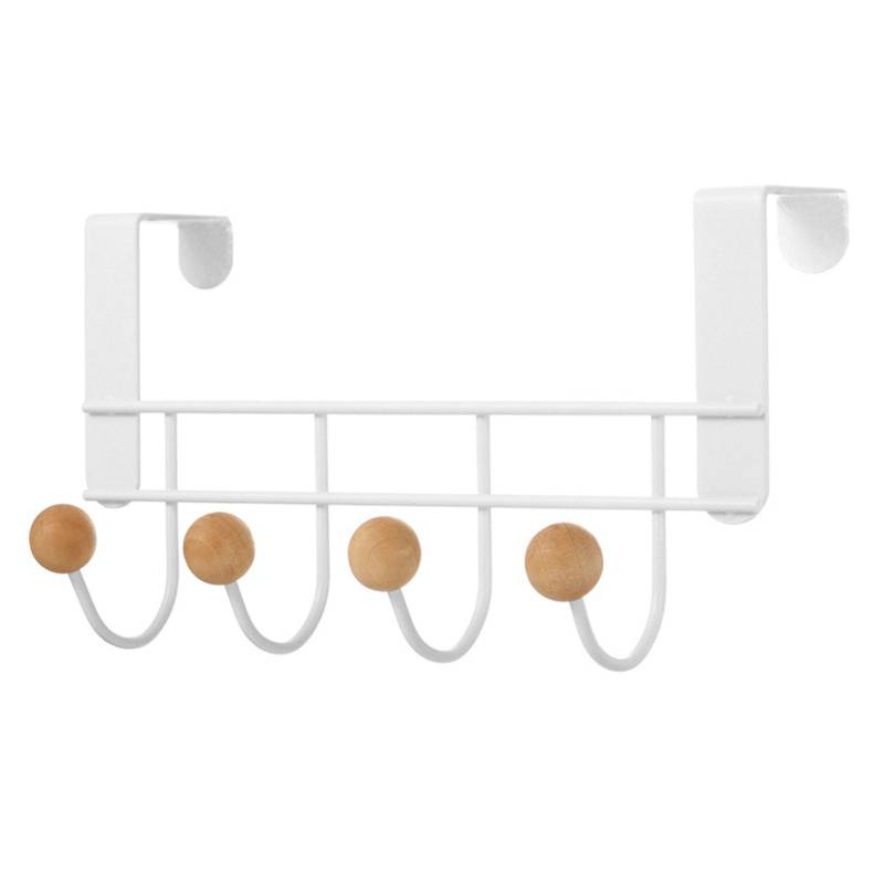 Hintertürhaken Chinesische Kirsche Eisen Stanzfrei Horizontal Weiß Tür Handtuchhalter Ablage für Zuhause von Joom DACH