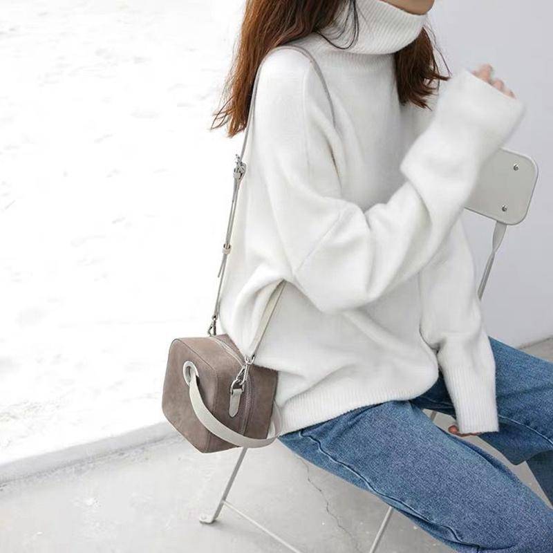 Hirsionsan Kaschmir Übergroßen Rollkragenpullover Gestrickte Pullover Frauen Winter Verdicken Warme Solide Grund Pullover Weibliche Casual Weiche Langarm Pullover one size weiß Hirsionsan Kaschmir Übergroßen Rollkragenpullover Gestrickte Pullover Frauen Winter Verdicken Warme Solide Grund Pullover Weibliche Casual Weiche Langarm Pullover one size weiß von Joom DACH