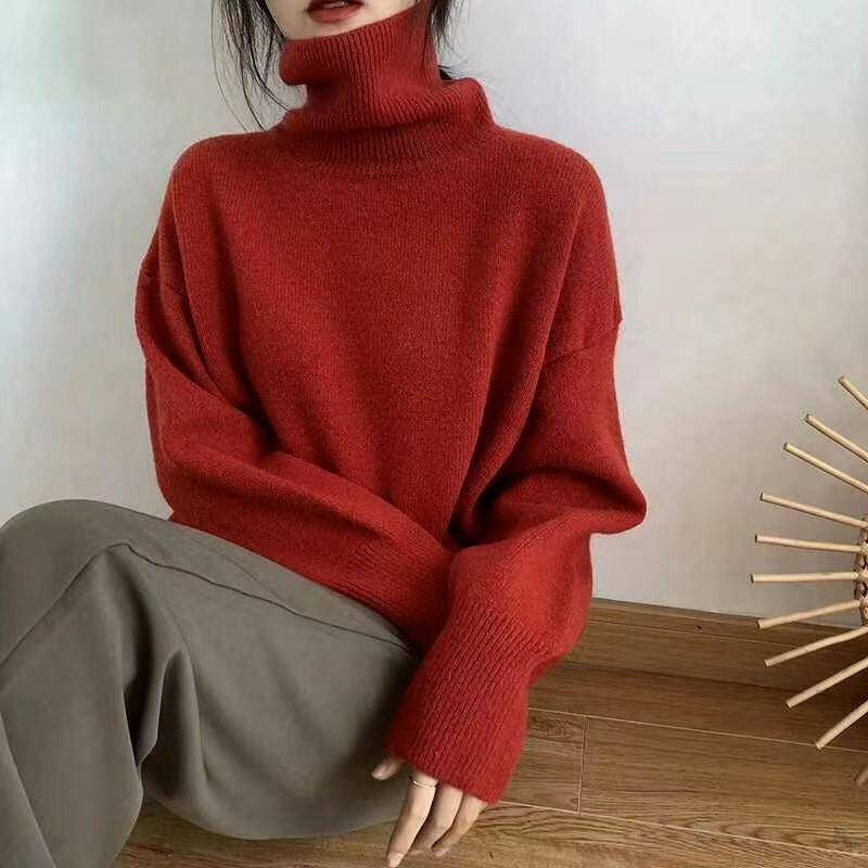 Hirsionsan Kaschmir Übergroßen Rollkragenpullover Gestrickte Pullover Frauen Winter Verdicken Warme Solide Grund Pullover Weibliche Casual Weiche Langarm Pullover one size rot Hirsionsan Kaschmir Übergroßen Rollkragenpullover Gestrickte Pullover Frauen Winter Verdicken Warme Solide Grund Pullover Weibliche Casual Weiche Langarm Pullover one size rot von Joom DACH