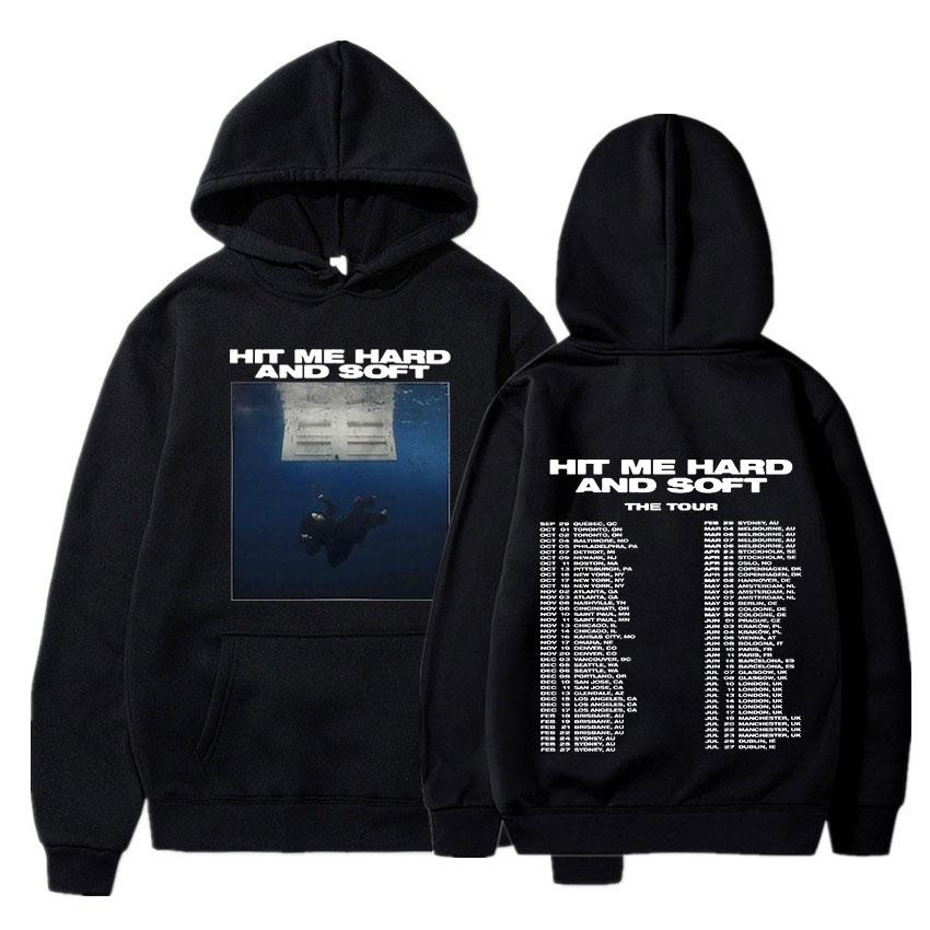Hit Me Hard And Soft Tour Hoodies Herbst Winter Männer Frauen Langarm Sweatshirts Harajuku Bequeme Pullover M von Joom DACH