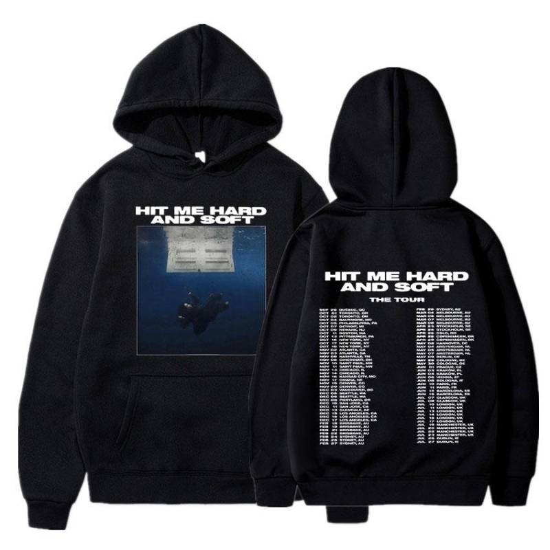 Hit Me Hard And Soft Tour Hoodies Herbst Winter Männer Frauen Langarm Sweatshirts Harajuku Bequeme Pullover M von Joom DACH