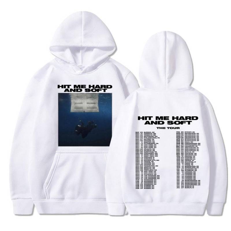 Hit Me Hard And Soft Tour Hoodies Herbst Winter Männer Frauen Langarm Sweatshirts Harajuku Bequeme Pullover M von Joom DACH