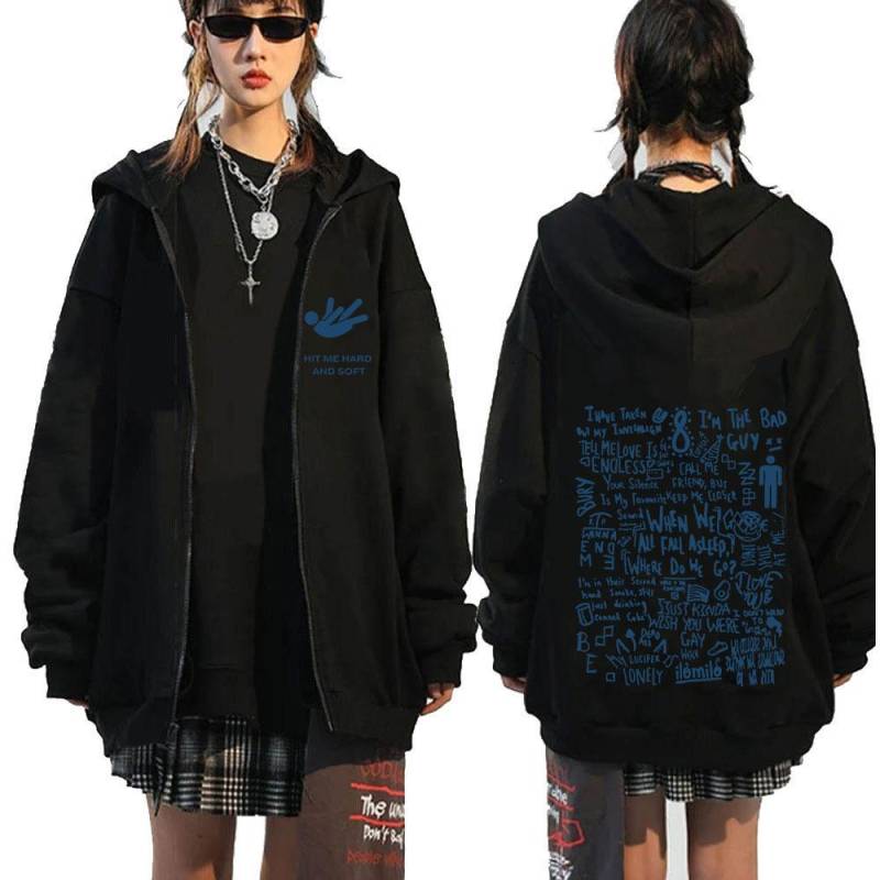 Hit Me Hard and Soft 2024 Tour Zipper Hoodies Männer Frauen Harajuku Pullover Fashion Hip Hop Zip Up Sweatshirts Jacken Fans Geschenk L Hit Me Hard and Soft 2024 Tour Zipper Hoodies Männer Frauen Harajuku Pullover Fashion Hip Hop Zip Up Sweatshirts Jacken Fans Geschenk L von Joom DACH
