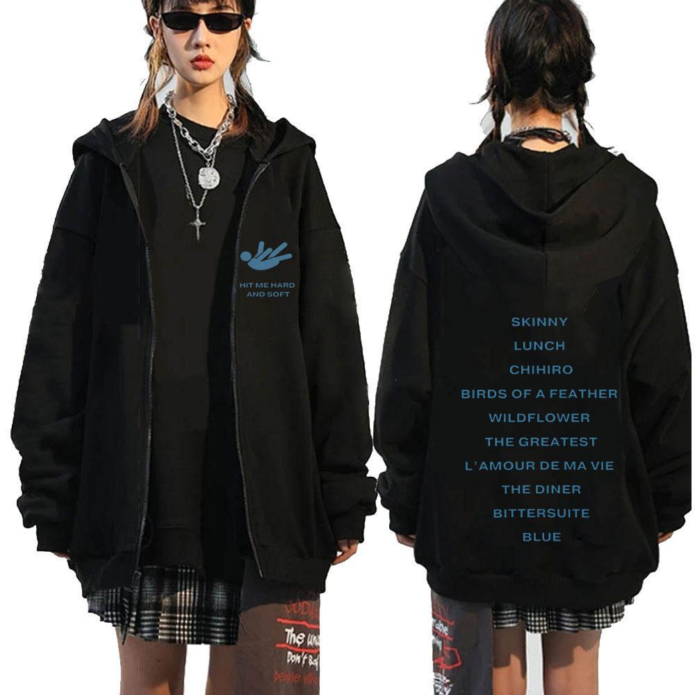 Hit Me Hard and Soft 2024 Tour Zipper Hoodies Männer Frauen Harajuku Pullover Fashion Hip Hop Zip Up Sweatshirts Jacken Fans Geschenk XL Hit Me Hard and Soft 2024 Tour Zipper Hoodies Männer Frauen Harajuku Pullover Fashion Hip Hop Zip Up Sweatshirts Jacken Fans Geschenk XL von Joom DACH