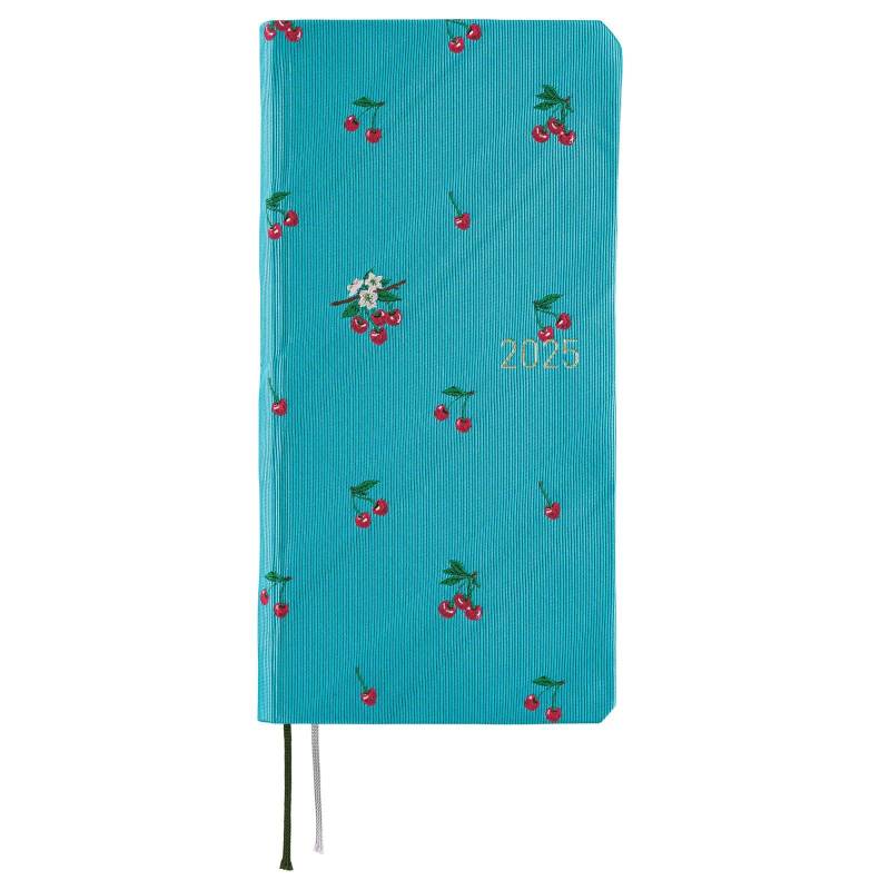 Hobonichi Notizbuch 2025 WeeksMEGA Englische Version Krawatte Beginn im Januar Wöchentliches Notizbuch Wöchentlich Links Schmal Vertikal 217 Seiten Graph Memo & Kirschrot von Joom DACH