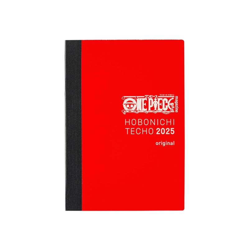 Hobonichi Techo 2025 Notizbuch Original ONE PIECE Japanisch Seite pro Tag auf (A6) [A6/1 (Sonderausgabe)/Januar/beginnt am Montag] rot von Joom DACH
