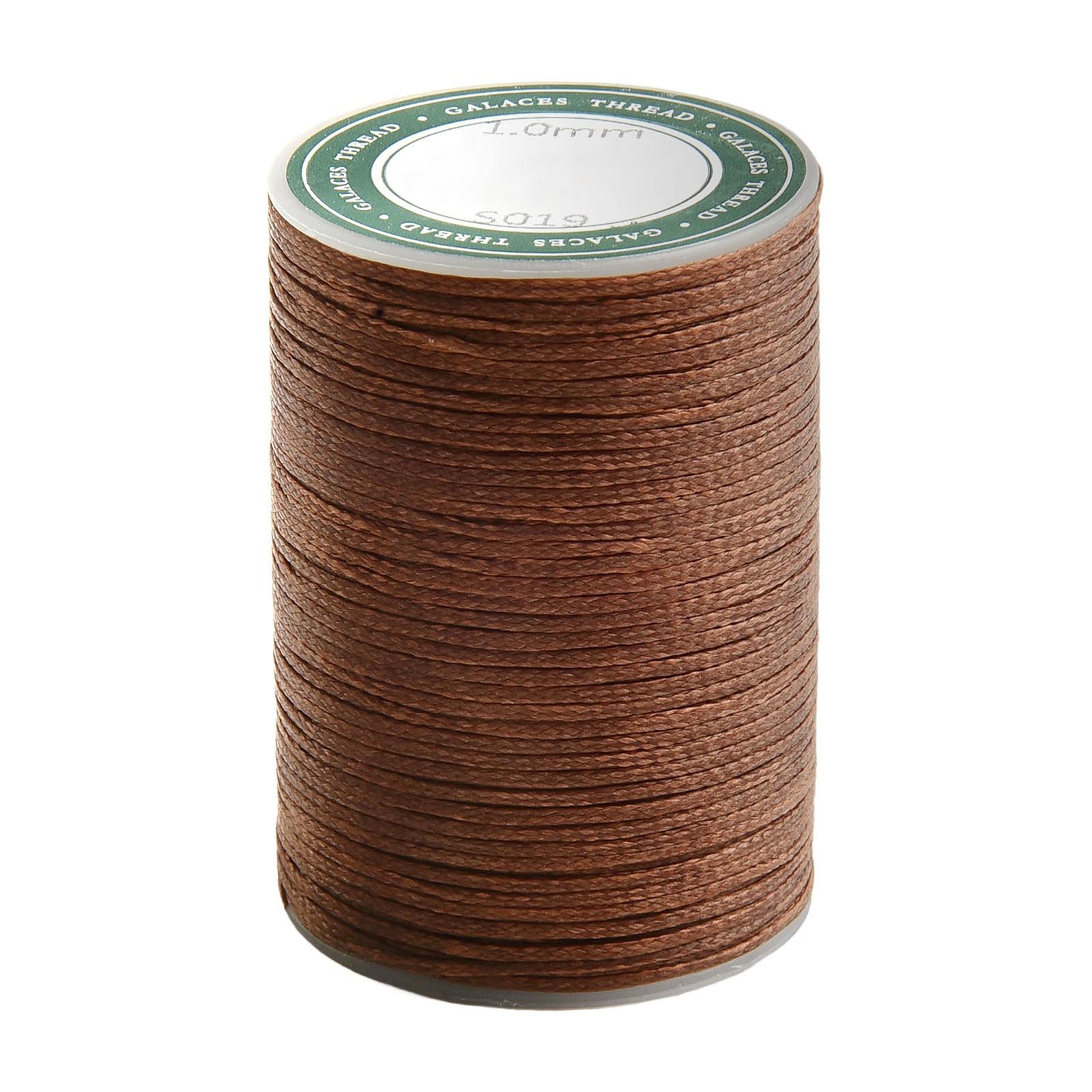 Hochfestes 70M gewachstes Garn zum Nähen von Schuhen, Gepäck, Lederwaren dunkelbraune von Joom DACH