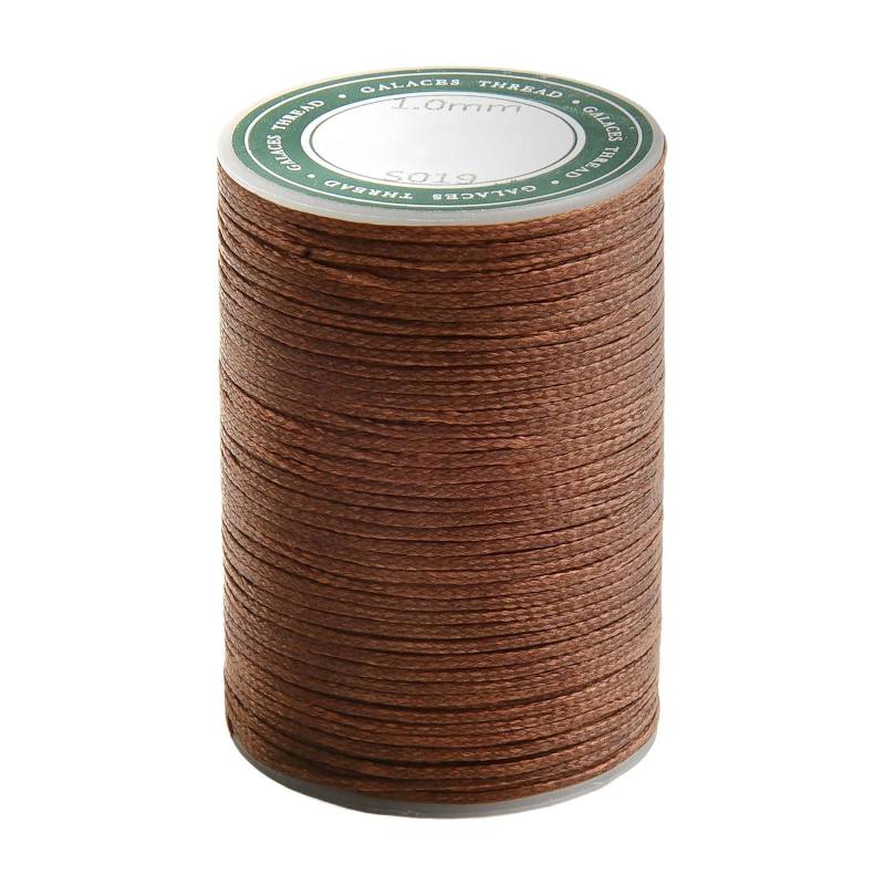 Hochfestes 70M gewachstes Garn zum Nähen von Schuhen, Gepäck, Lederwaren dunkelbraune von Joom DACH