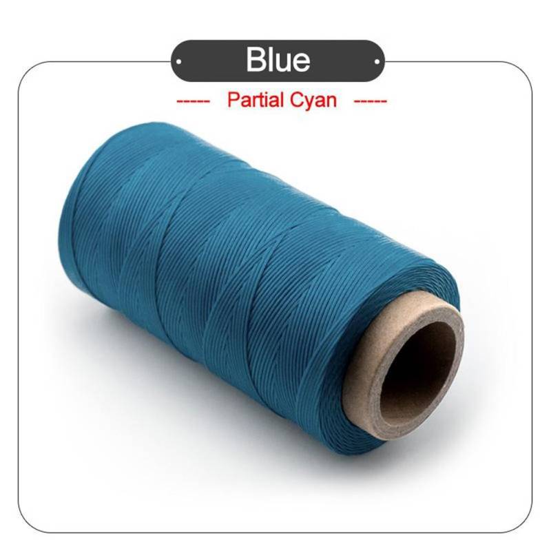 Hochfestes 70M gewachstes Garn zum Nähen von Schuhen, Gepäck, Lederwaren blau von Joom DACH