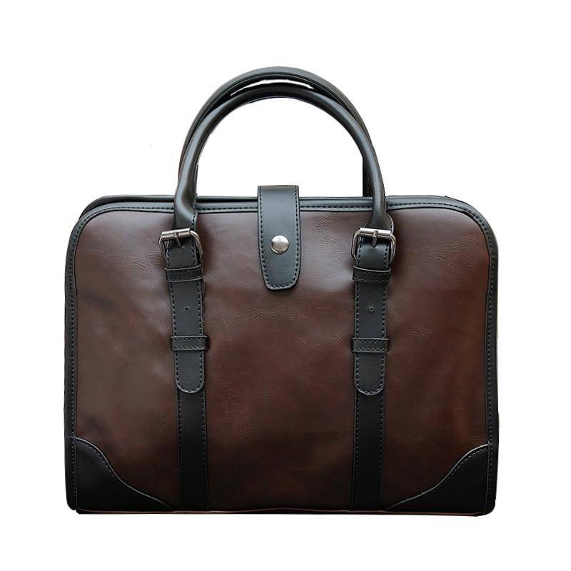 Hochwertige, trendige Business-Handtaschen für Herren, Retro-One-Shoulder-Aktentasche One size kaffeebraun von Joom DACH