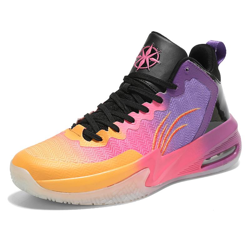 Hochwertige Air-Basketballschuhe für Männer und Frauen, rutschfeste Basketballstiefel, dämpfende Turnschuhe für Jungen, High Street-Wanderschuhe 46 von Joom DACH