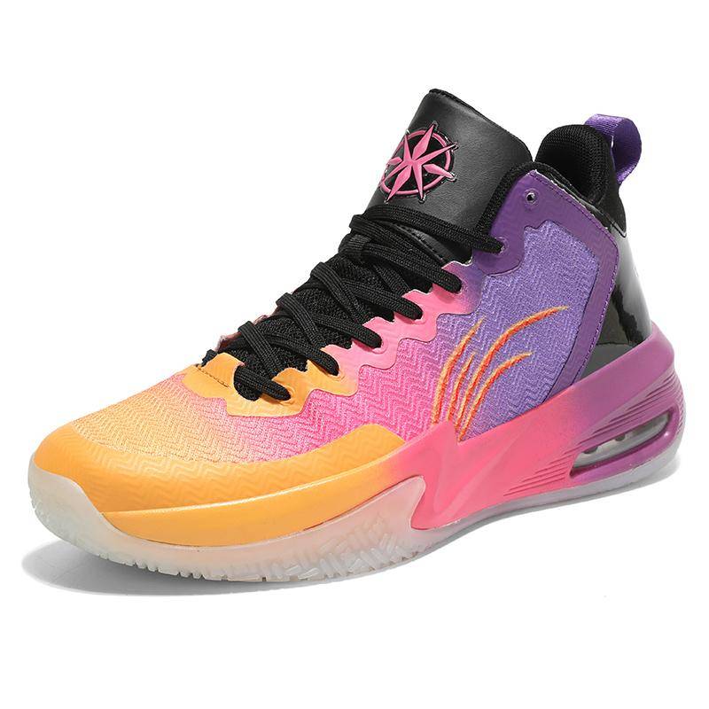 Hochwertige Air-Basketballschuhe für Männer und Frauen, rutschfeste Basketballstiefel, dämpfende Turnschuhe für Jungen, High Street-Wanderschuhe 46 von Joom DACH