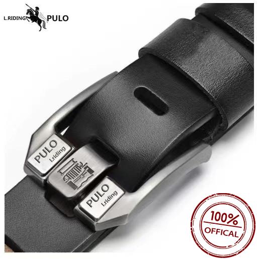 Hochwertige Herren-Ledergürtel aus Rindsleder 130cm schwarz von Joom DACH