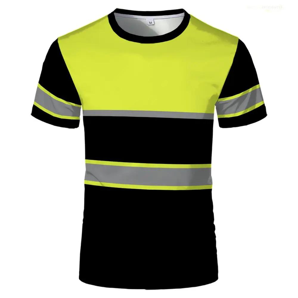 Hochwertige Herren-T-Shirts, Sicherheits-Arbeitskleidung, 3D-Druck, atmungsaktive, einheitliche T-Shirts, schweißableitend, bequem, übergroßes T-Shirt XXXL Hochwertige Herren-T-Shirts, Sicherheits-Arbeitskleidung, 3D-Druck, atmungsaktive, einheitliche T-Shirts, schweißableitend, bequem, übergroßes T-Shirt XXXL von Joom DACH