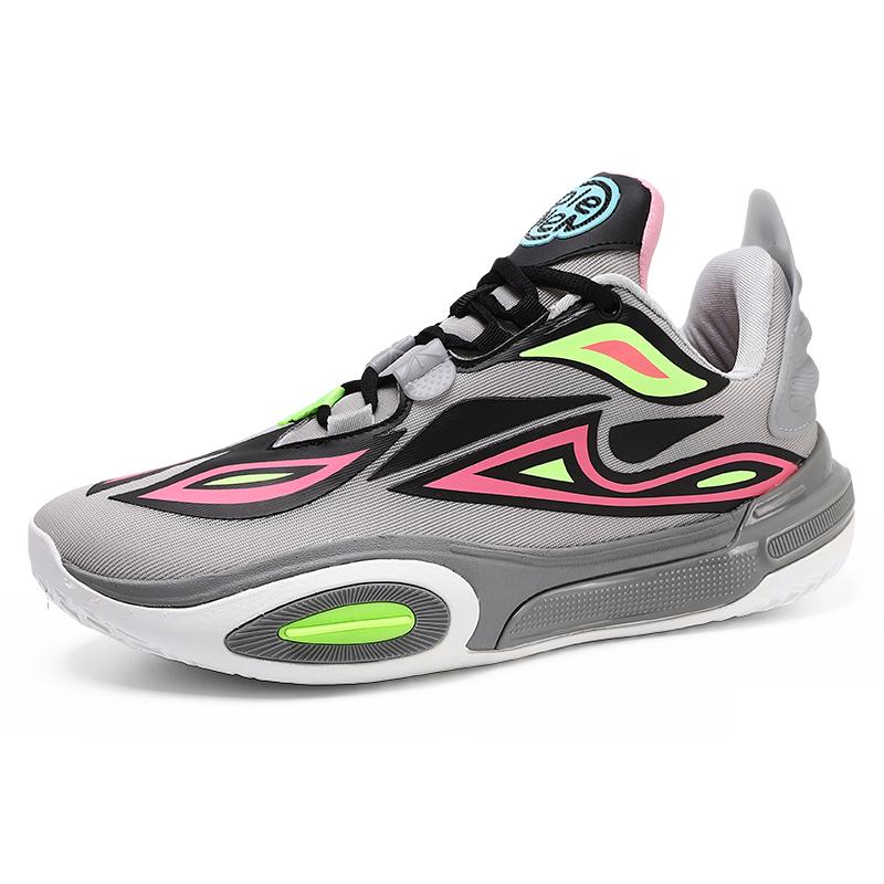 Hochwertige Originaldesign Herren-Basketballschuhe Damen Kinder Rutschfeste Praktische Sportschuhe Street-Basketball Trainingsschuhe 45 von Joom DACH