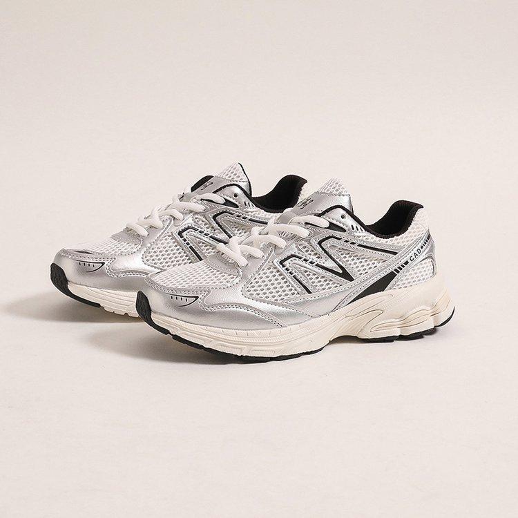 Hochwertige Paar-Papa-Schuhe für Damen, neuer dicker Mesh-Aufzug, atmungsaktiver weicher Boden, lässiger Sneaker 44 silber von Joom DACH