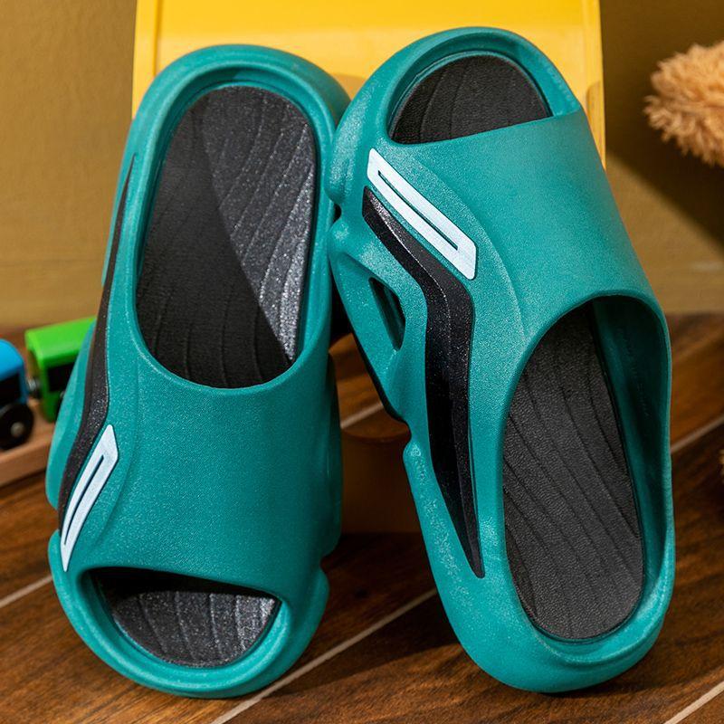 Hochwertige Sommer-Hausschuhe für Herren mit weicher Sohle, Hausschuhe für das Innenbad, rutschfeste Paar-Hausschuhe für Herren, Luxus-Sandalen 42 von Joom DACH