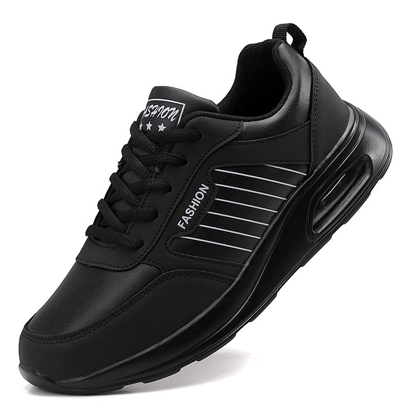 Hochwertige Wasserdichte Herbst Laufschuhe Damen Leder Rutschfeste Freizeitsneaker Damen Leichte Fitness Walking Schuhe 37 von Joom DACH