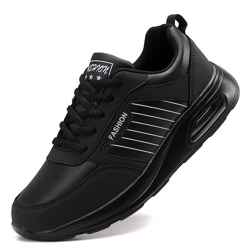 Hochwertige Wasserdichte Herbst Laufschuhe Damen Leder Rutschfeste Freizeitsneaker Damen Leichte Fitness Walking Schuhe 37 von Joom DACH