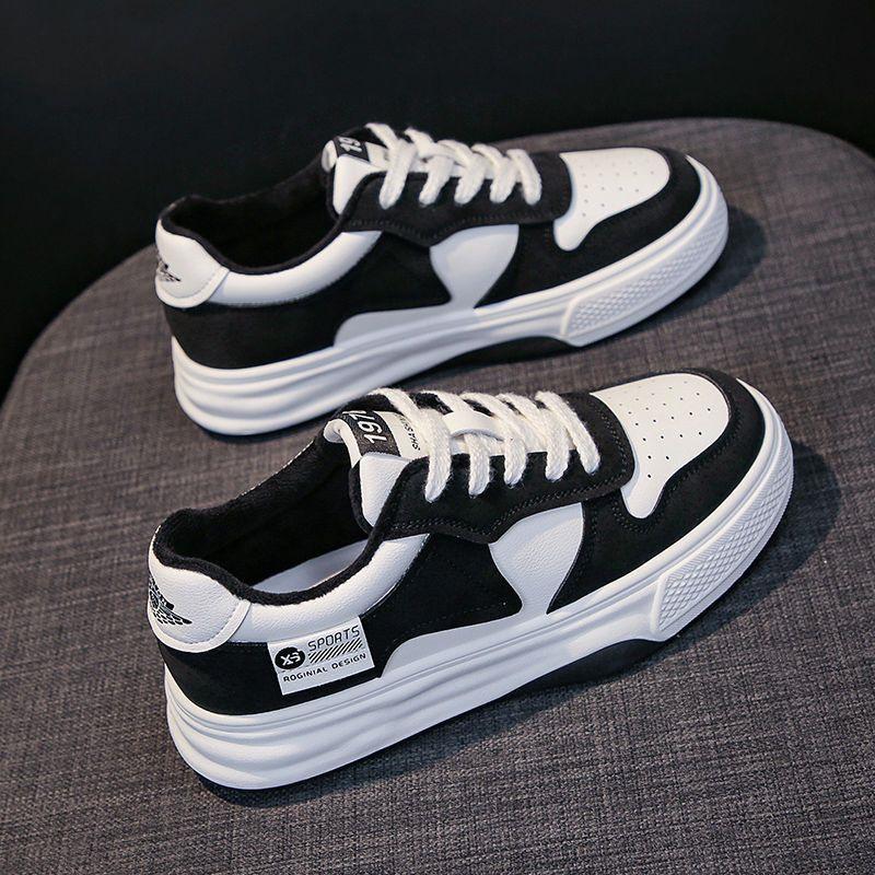 Hochwertige vielseitige lässige kleine weiße Schuhe Damen Sommer und Herbst neue Ns Plateau-Sneaker 40 schwarz von Joom DACH