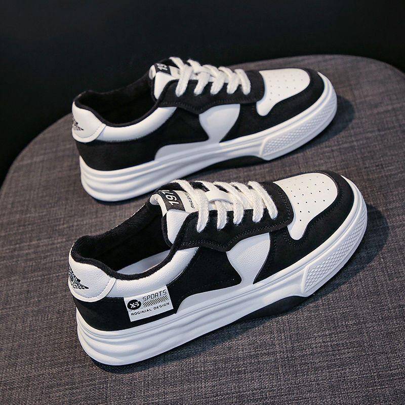 Hochwertige vielseitige lässige kleine weiße Schuhe Damen Sommer und Herbst neue Ns Plateau-Sneaker 40 schwarz von Joom DACH