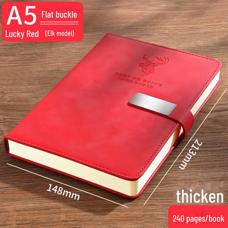 Hochwertiges A5-Notizbuch aus Kunstleder – Verdickter B5-Business-Notizblock mit anpassbarem Logo von Joom DACH