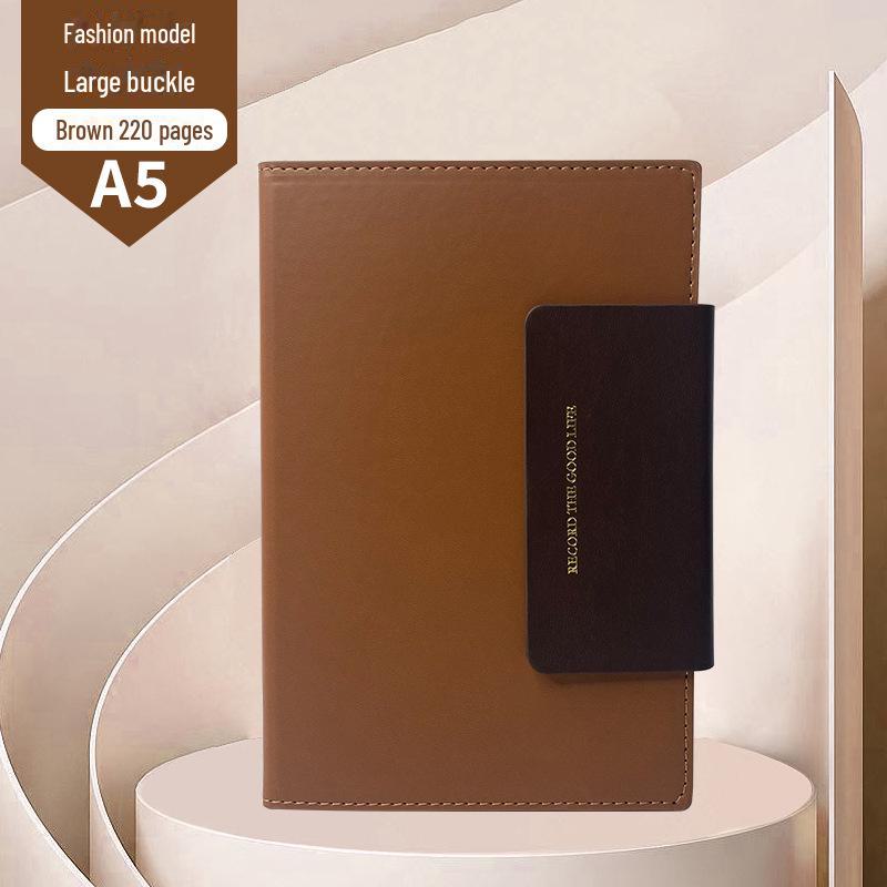 Hochwertiges A5-Notizbuch aus Kunstleder – Verdickter B5-Business-Notizblock mit anpassbarem Logo von Joom DACH