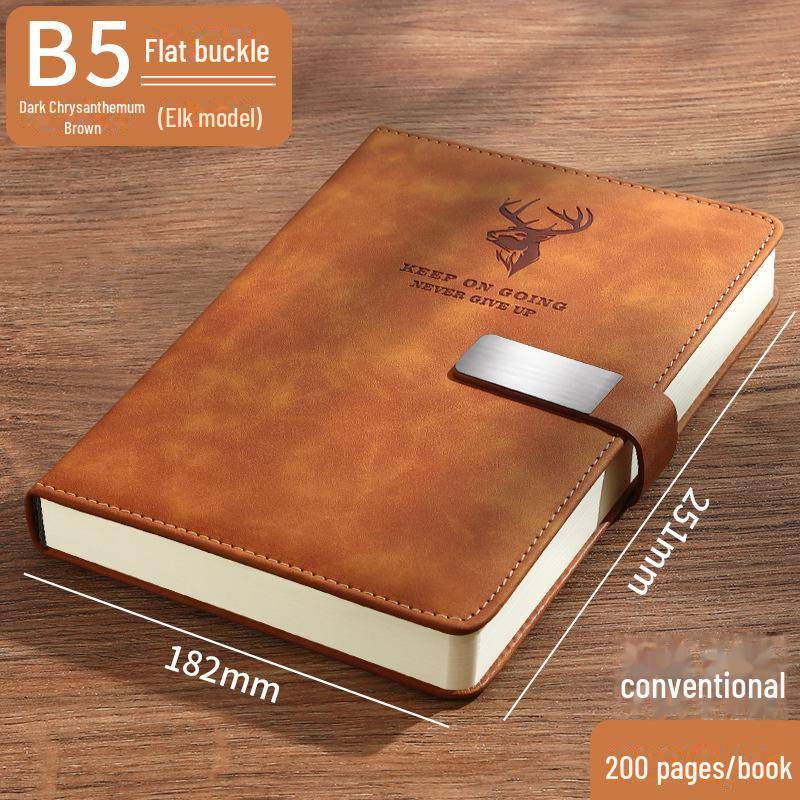 Hochwertiges A5-Notizbuch aus Kunstleder – Verdickter B5-Business-Notizblock mit anpassbarem Logo von Joom DACH