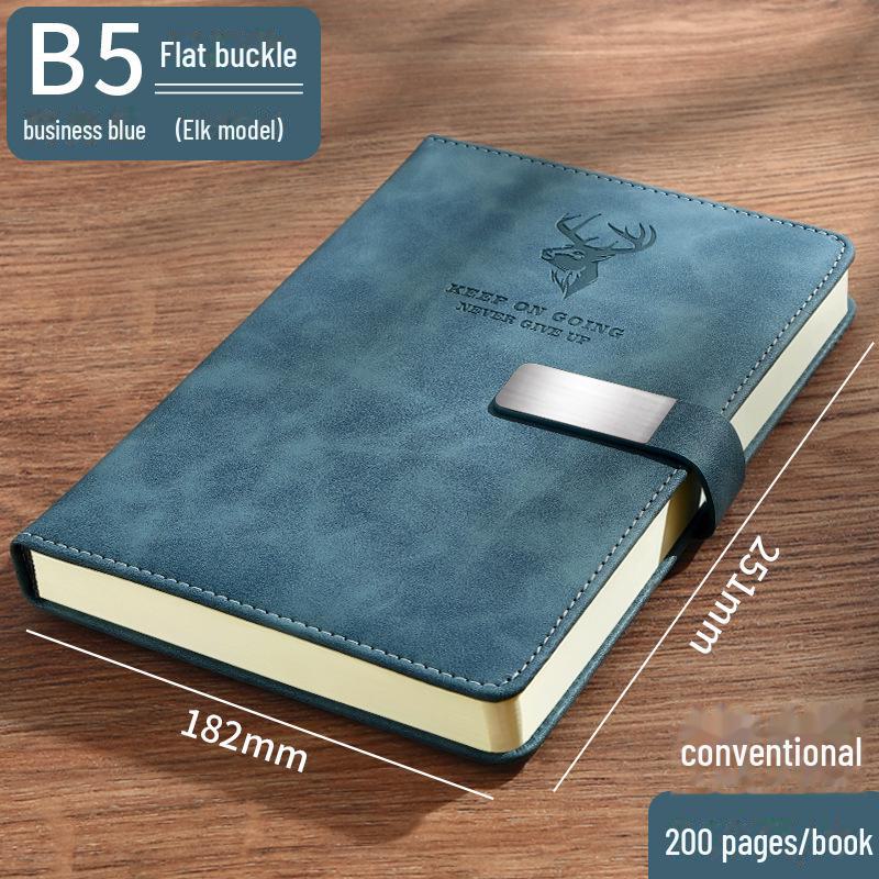 Hochwertiges A5-Notizbuch aus Kunstleder – Verdickter B5-Business-Notizblock mit anpassbarem Logo von Joom DACH