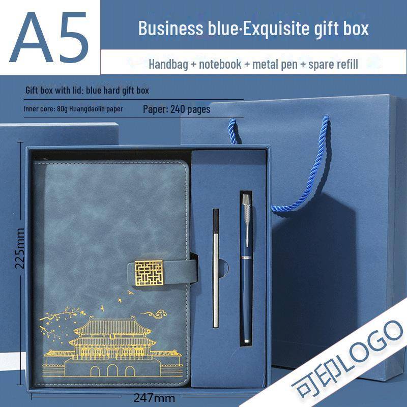 Hochwertiges A5-Notizbuch aus Kunstleder – Verdickter B5-Business-Notizblock mit anpassbarem Logo von Joom DACH