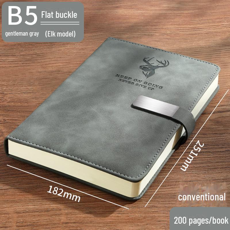 Hochwertiges A5-Notizbuch aus Kunstleder – Verdickter B5-Business-Notizblock mit anpassbarem Logo von Joom DACH