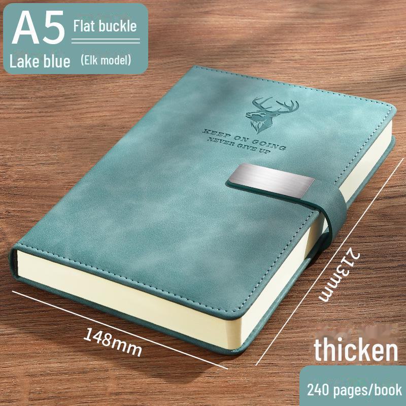 Hochwertiges A5-Notizbuch aus Kunstleder – Verdickter B5-Business-Notizblock mit anpassbarem Logo von Joom DACH