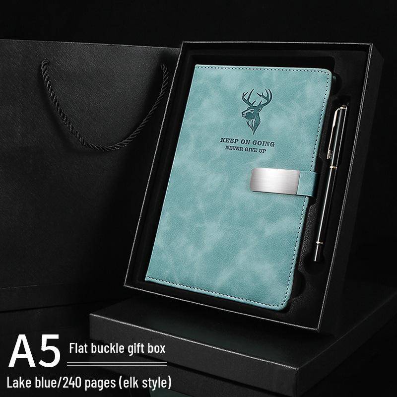 Hochwertiges A5-Notizbuch aus Kunstleder – Verdickter B5-Business-Notizblock mit anpassbarem Logo von Joom DACH