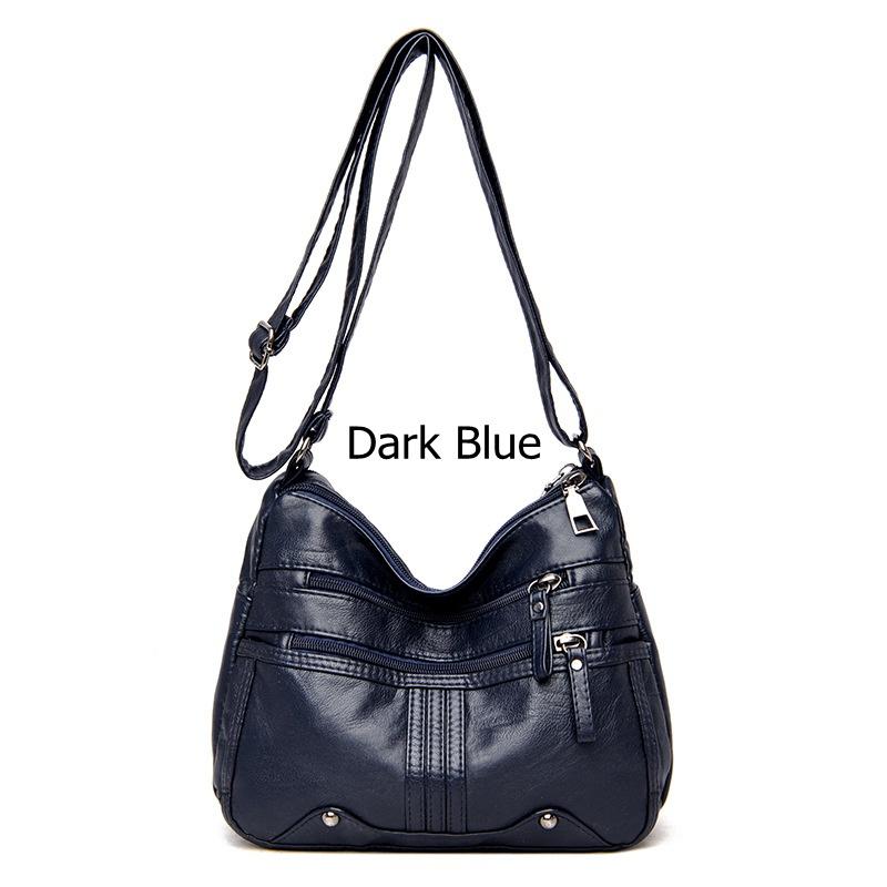 Hochwertiges Leder, lässige Umhängetasche, modische Umhängetaschen für Damen, Handtaschen, Damentaschen, Umhängetasche 26*21*11cm von Joom DACH