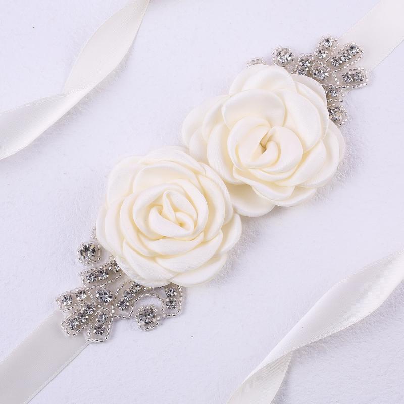 Hochzeits-Party-Kleid-Gürtel Strass-Nähte Rose Blume Braut Hochzeit Bund 270cm von Joom DACH