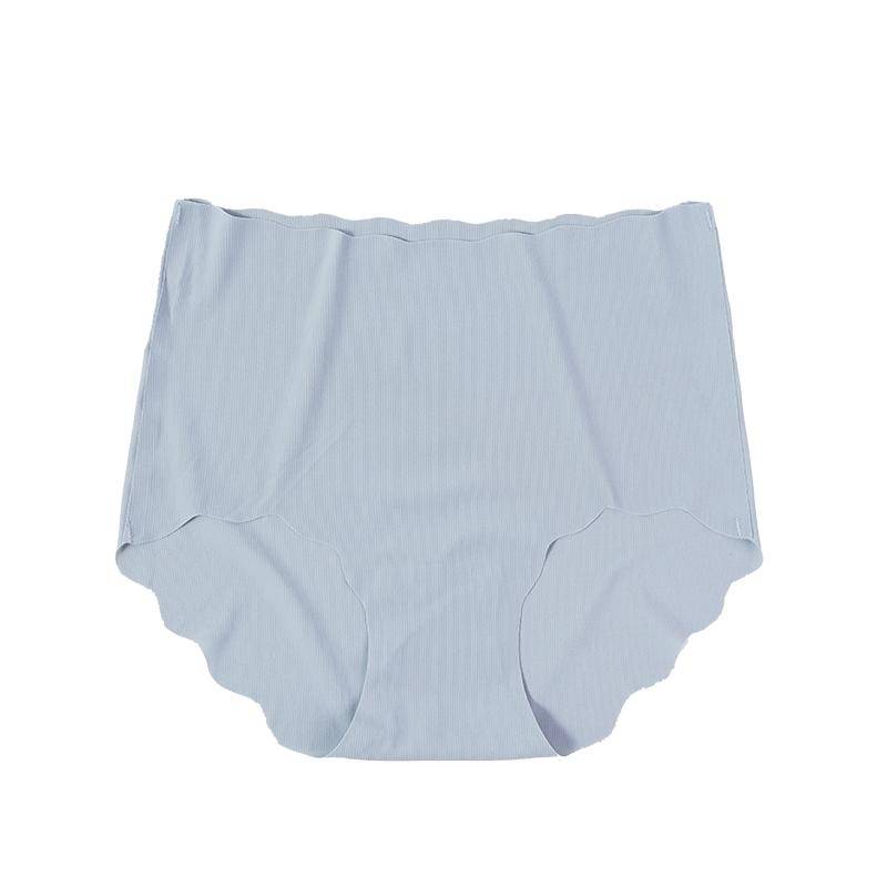 Höschen mit hoher Taille für Damen, Übergröße, Eisseide, nahtloser Slip für Damen, weiche Unterhose XL grau von Joom DACH