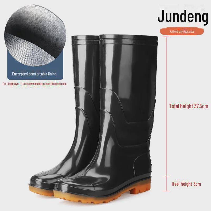 Hohe Gummistiefel für Herren für Arbeit und Angeln 41 von Joom DACH