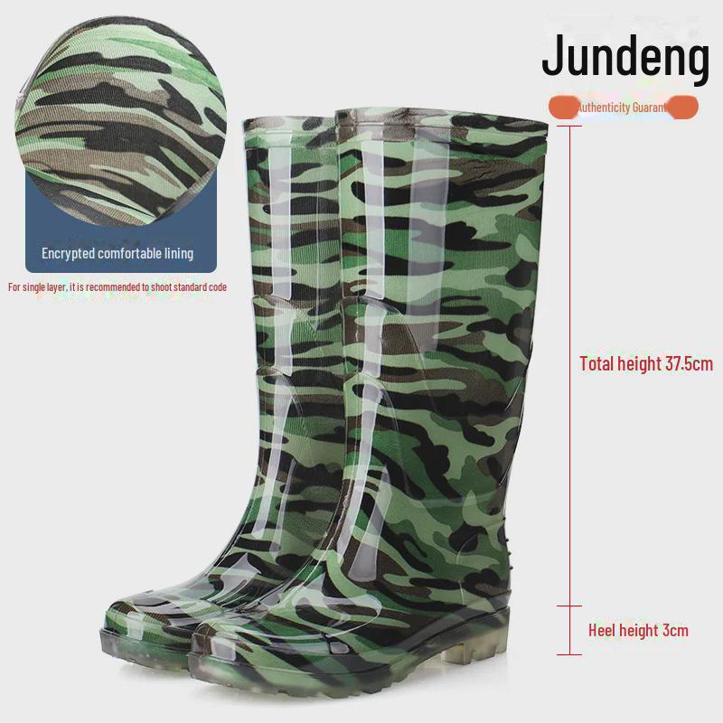 Hohe Gummistiefel für Herren für Arbeit und Angeln 43 von Joom DACH