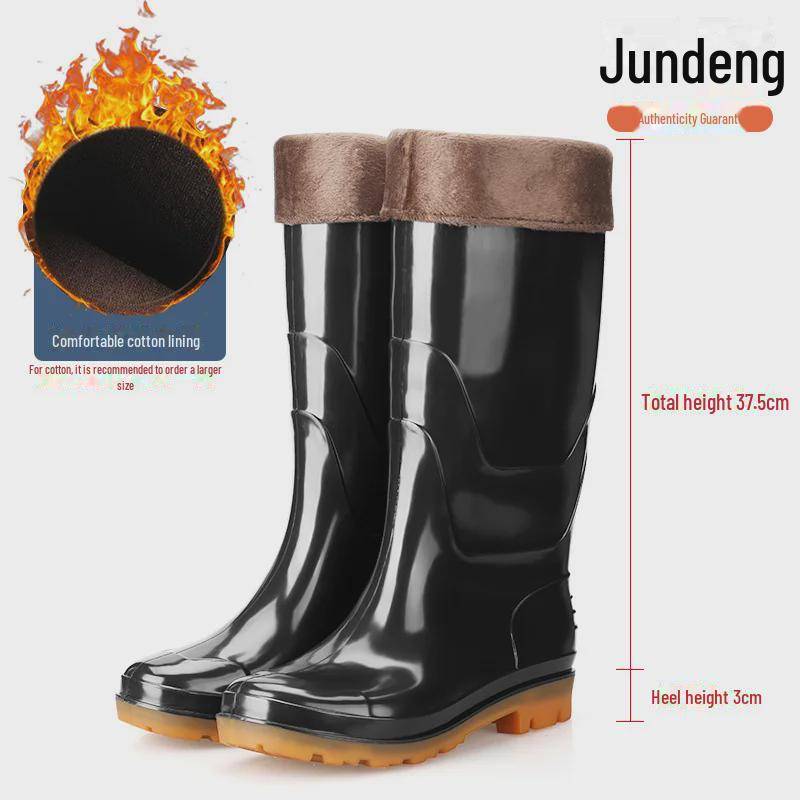 Hohe Gummistiefel für Herren für Arbeit und Angeln 46 von Joom DACH
