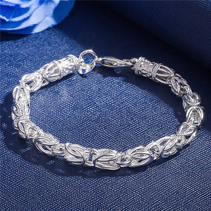 Hohe Qualität 925 Sterling Silber Armband Für Frau Mann Luxus Hochzeit Party Weihnachten Geschenke Mode Edlen Schmuck Temperament 20cm 8inches von Joom DACH