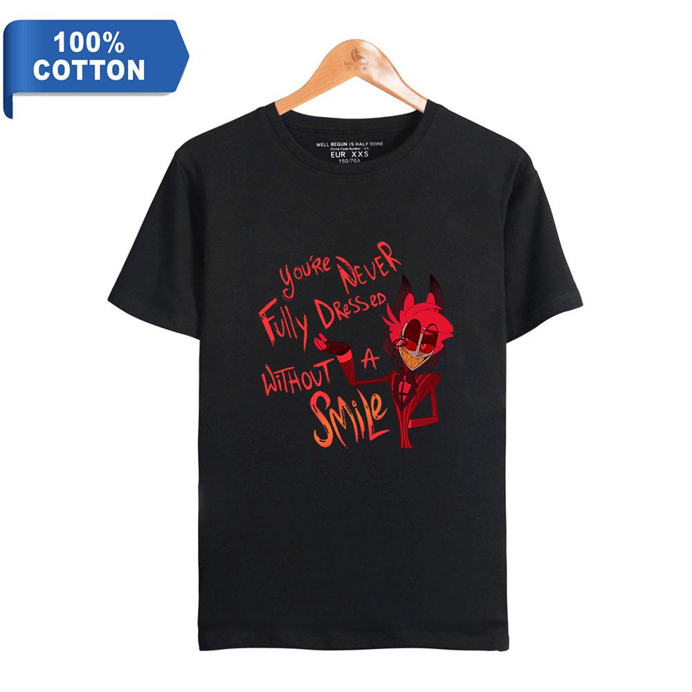 Hohe Qualität Frauen Männer Baumwolle T-shirt Hazbin Hotel Druck T-shirt Sommer Grafik Frau Mann Kleidung Mode T Shirts XXXXL schwarz Hohe Qualität Frauen Männer Baumwolle T-shirt Hazbin Hotel Druck T-shirt Sommer Grafik Frau Mann Kleidung Mode T Shirts XXXXL schwarz von Joom DACH