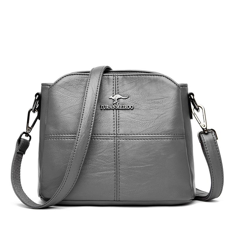 Hohe Qualität Platz Frauen Schulter Tasche für Frauen 2022 Kleine Einfache Cossbody Taschen Luxus Handtaschen Frauen Taschen Designer Reisetasche grau von Joom DACH